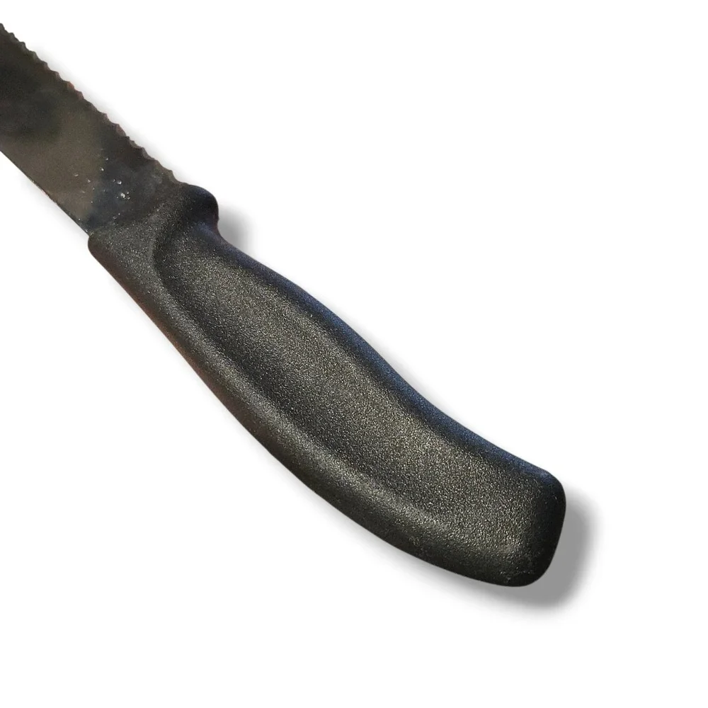 Victorinox Serrated 8 Inch Blade Bread Knife Kitchen Black Swiss Made‎ 6.8633.21